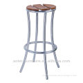 Aluminium garden wood bar stool high chair